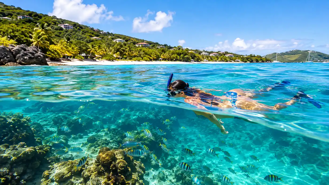 Playa Lindquist Smith Bay Park: Guía de Snorkel Prístina