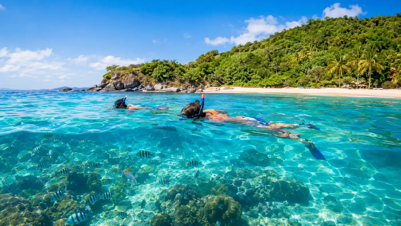 Playa de luna de miel en Water Island: una joya escondida para hacer snorkel